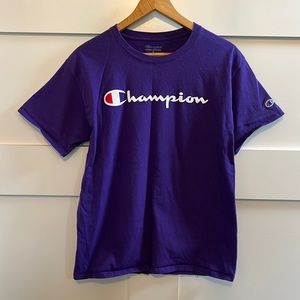 Men’s Medium Classic Graphic Champion T-shirt, With Logo Script